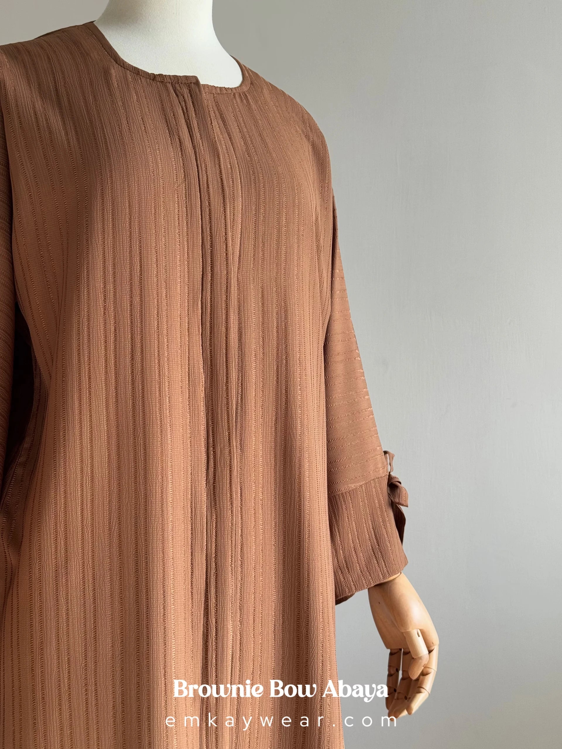 Brownie Bow Abaya for women