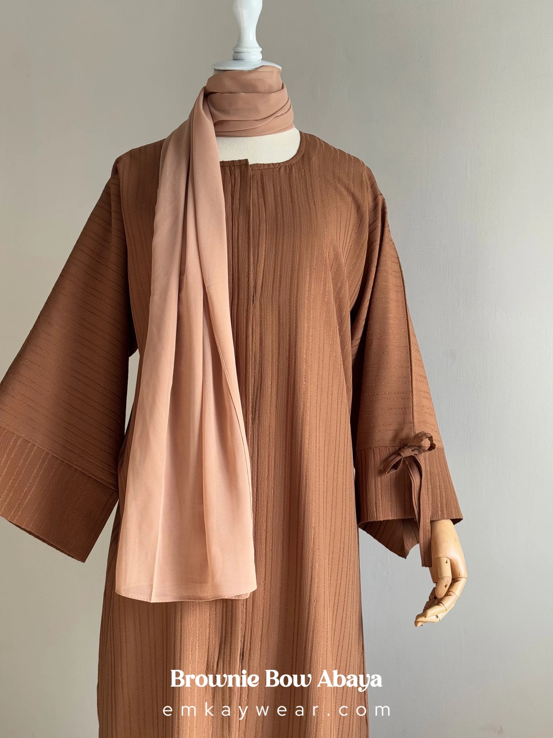 Brownie Bow Abaya for women
