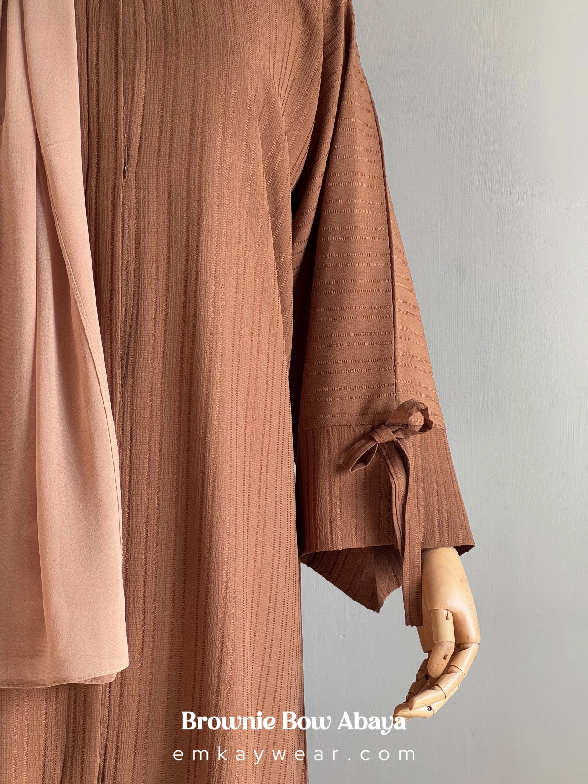 Brownie Bow Abaya for women