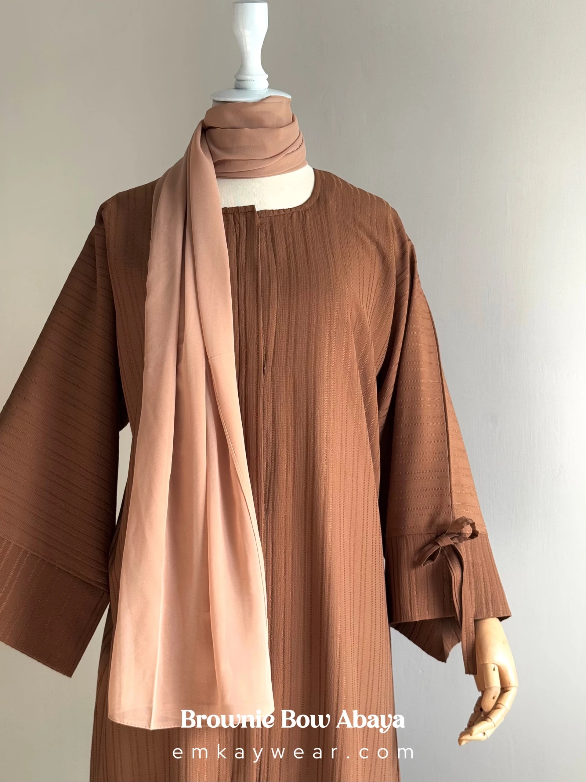 Brownie Bow Abaya for women