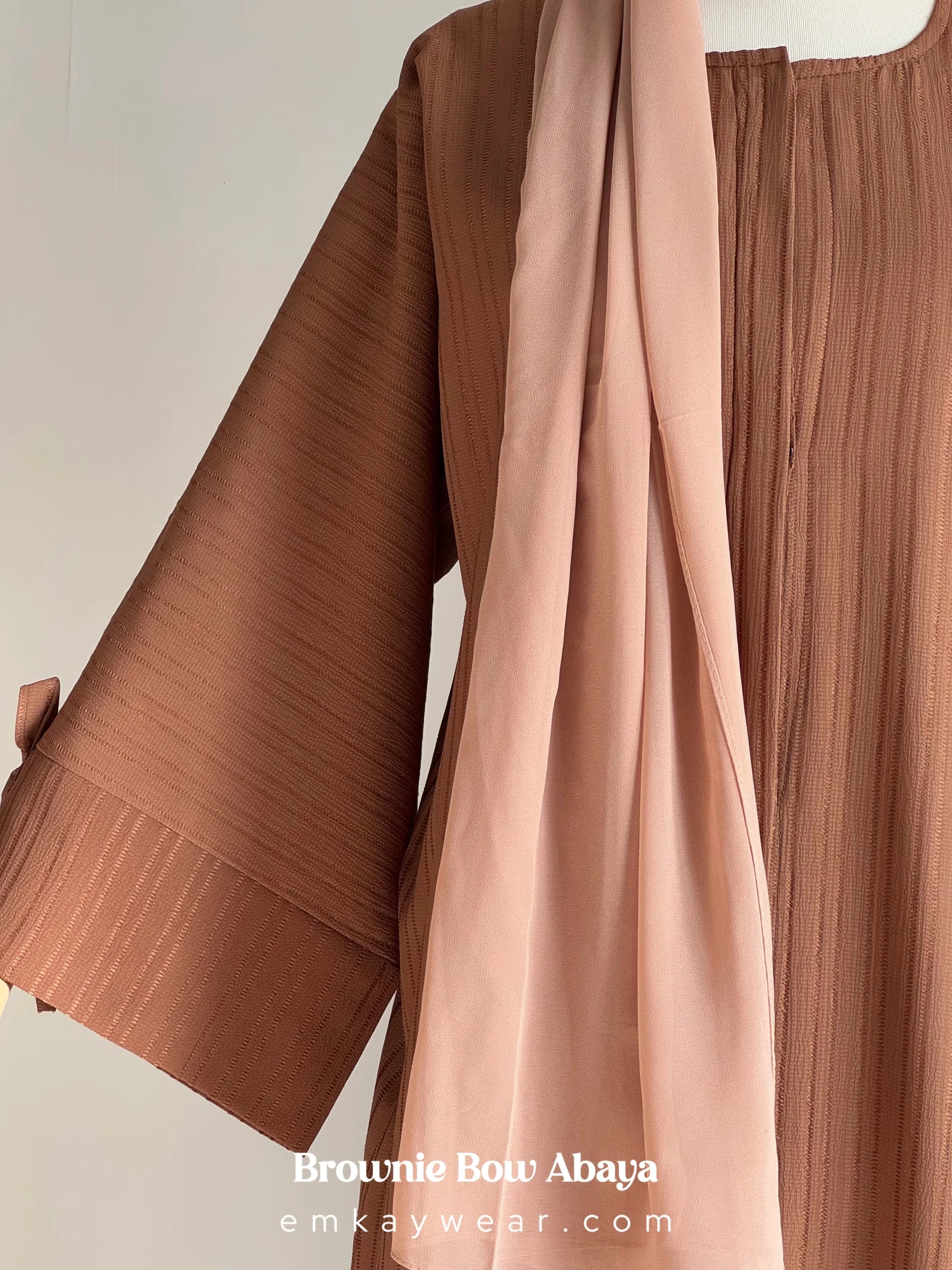 Brownie Bow Abaya for women