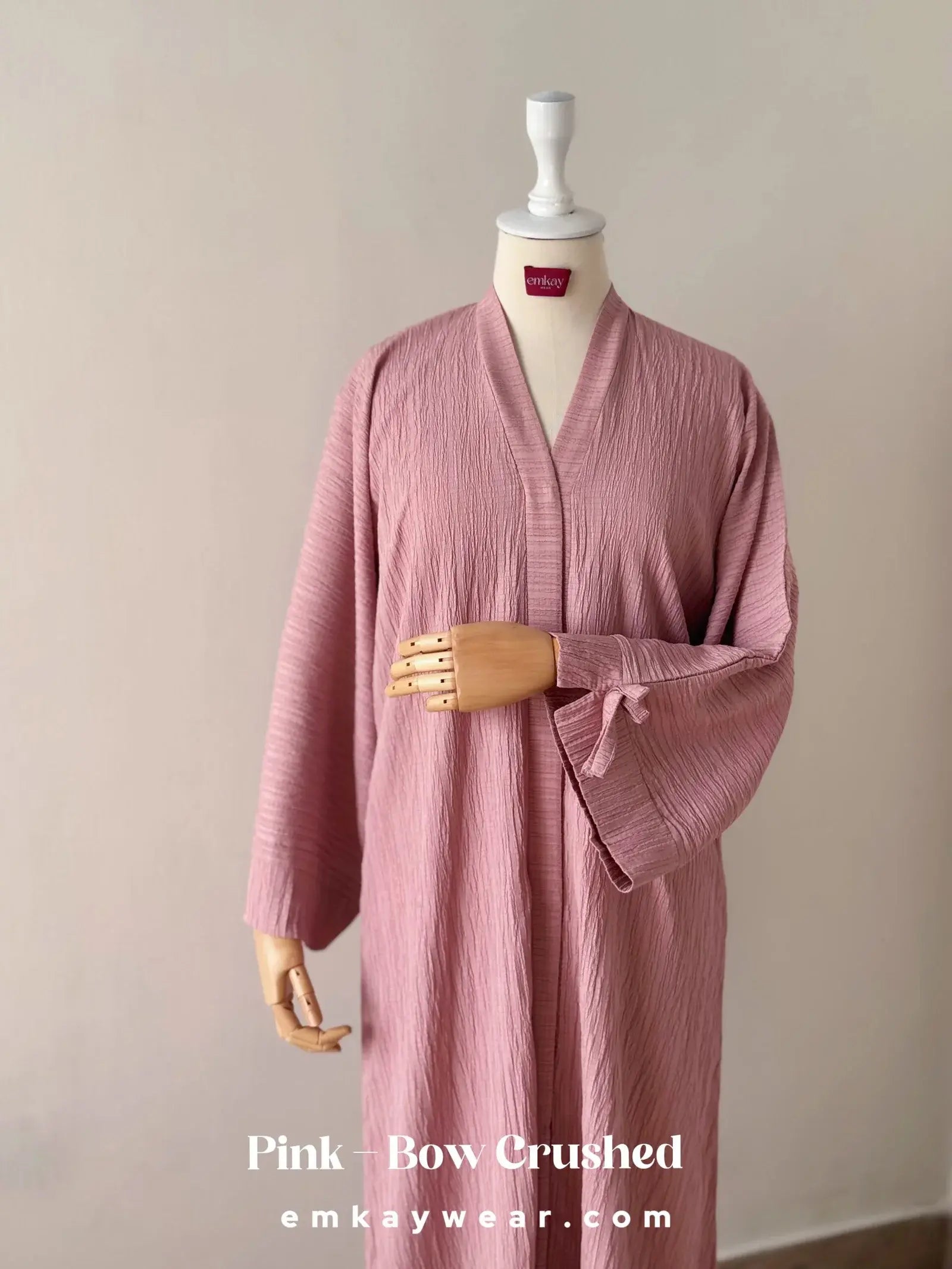 Crushed Bow Abaya-CBA