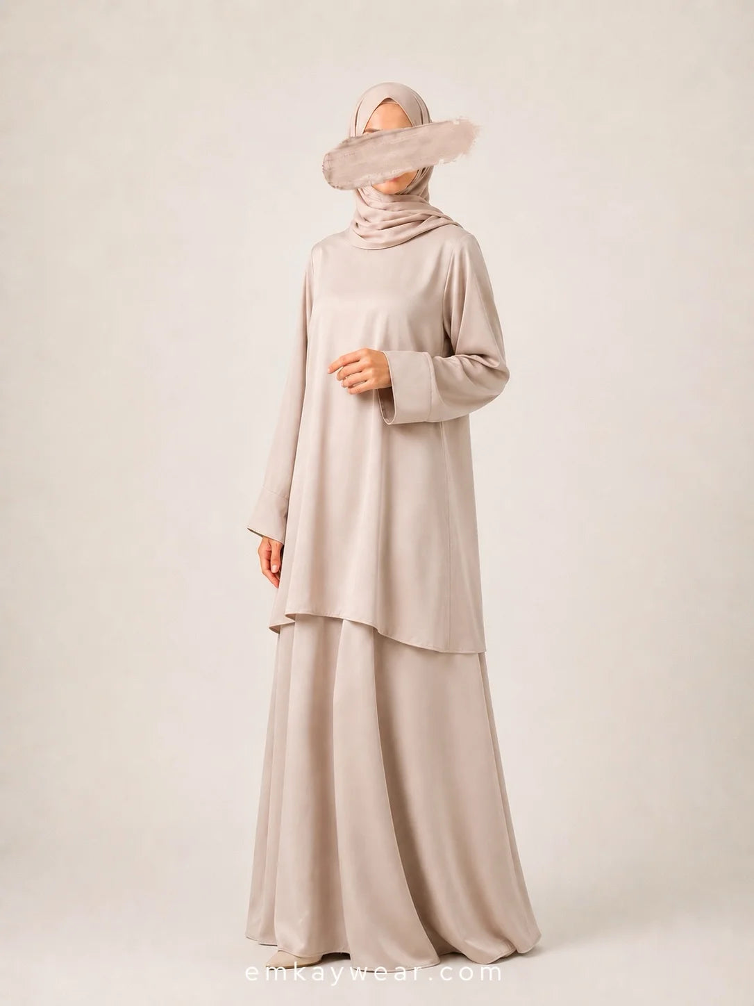 The Ease Edit Two Piece Abaya modest outfit