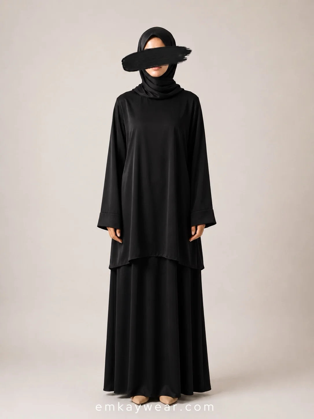 The Ease Edit Two Piece Abaya modest outfit
