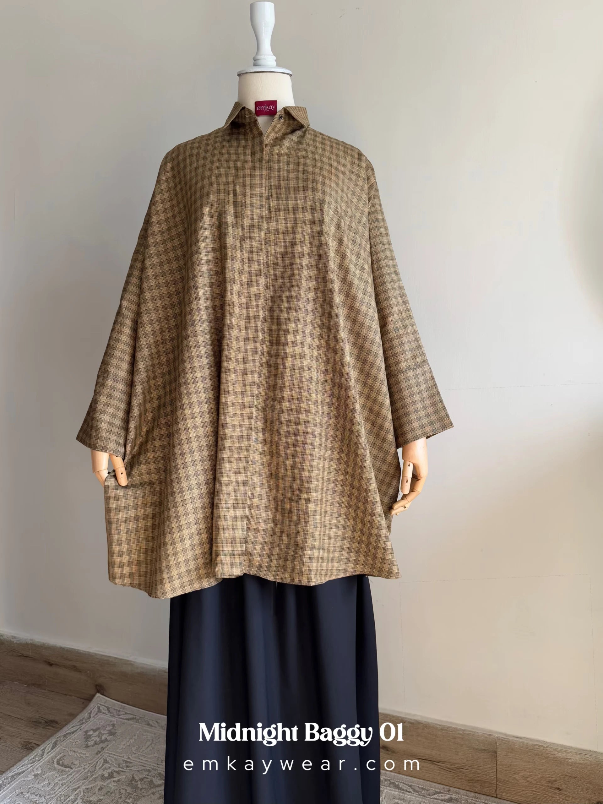 Midnight Baggy Shirt relaxed fit