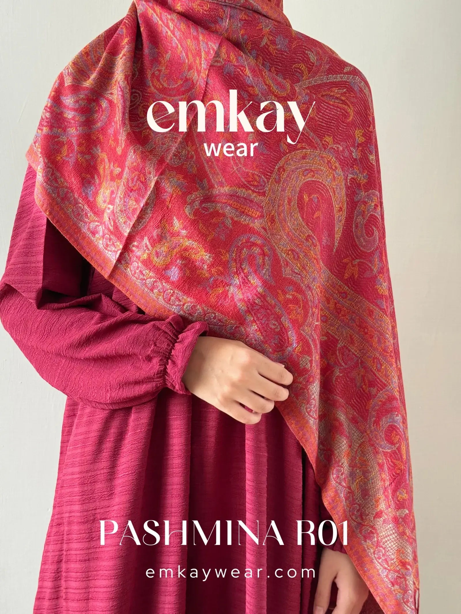 Pashmina 05 Red elegant red pashmina