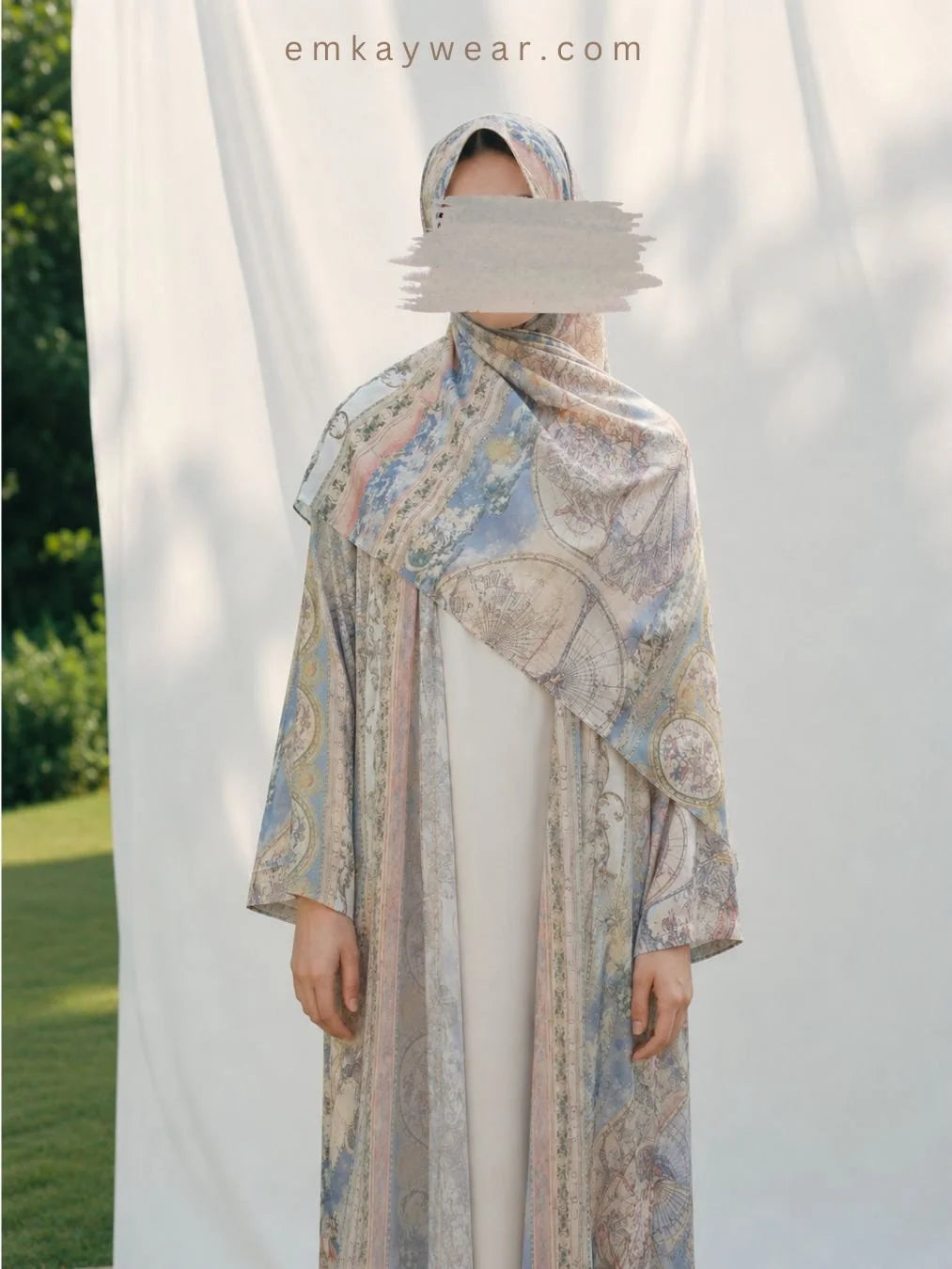 Paradise Kimono Abaya with Hijab