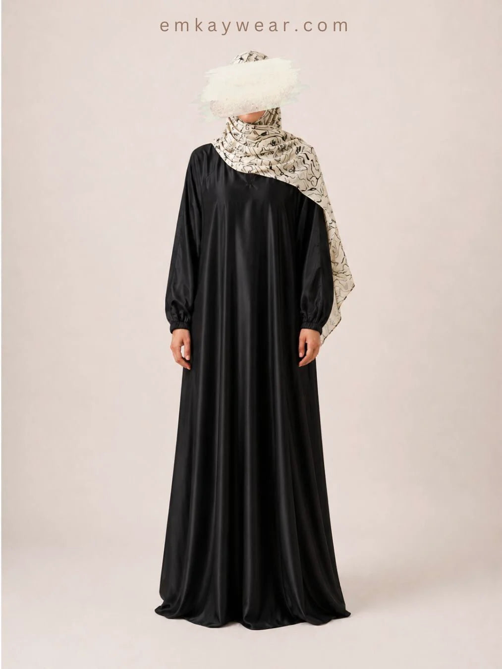 Black Inner Abaya modest inner dress