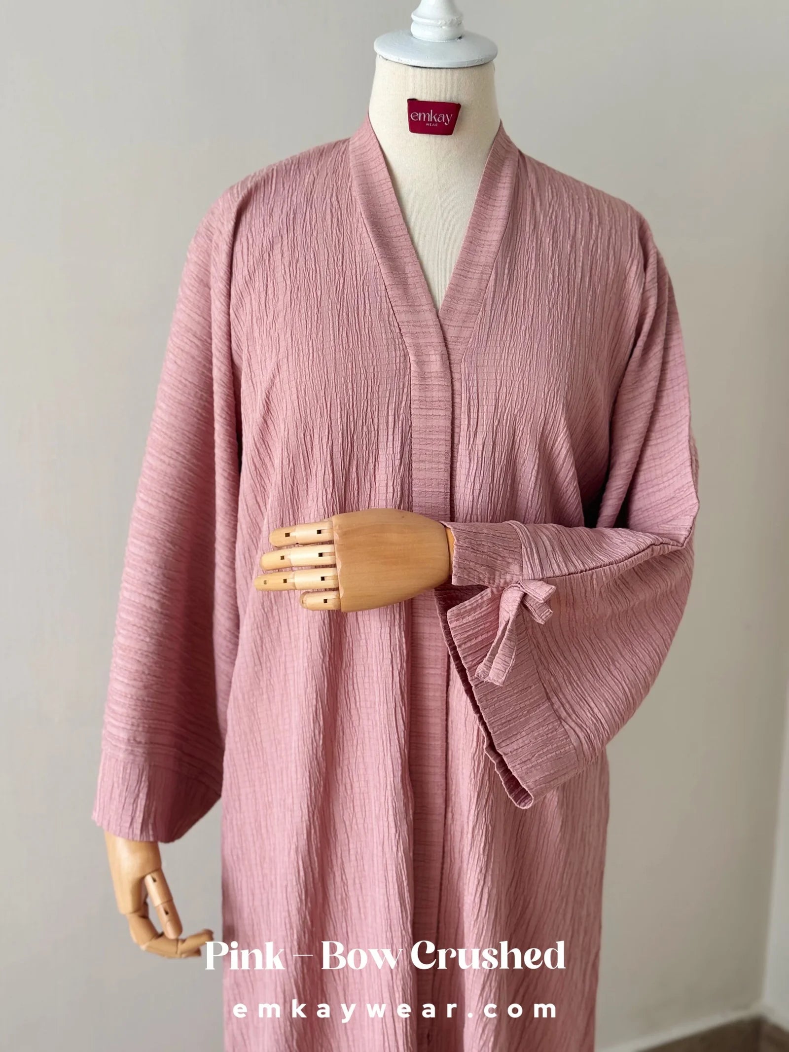 Crushed Bow Abaya