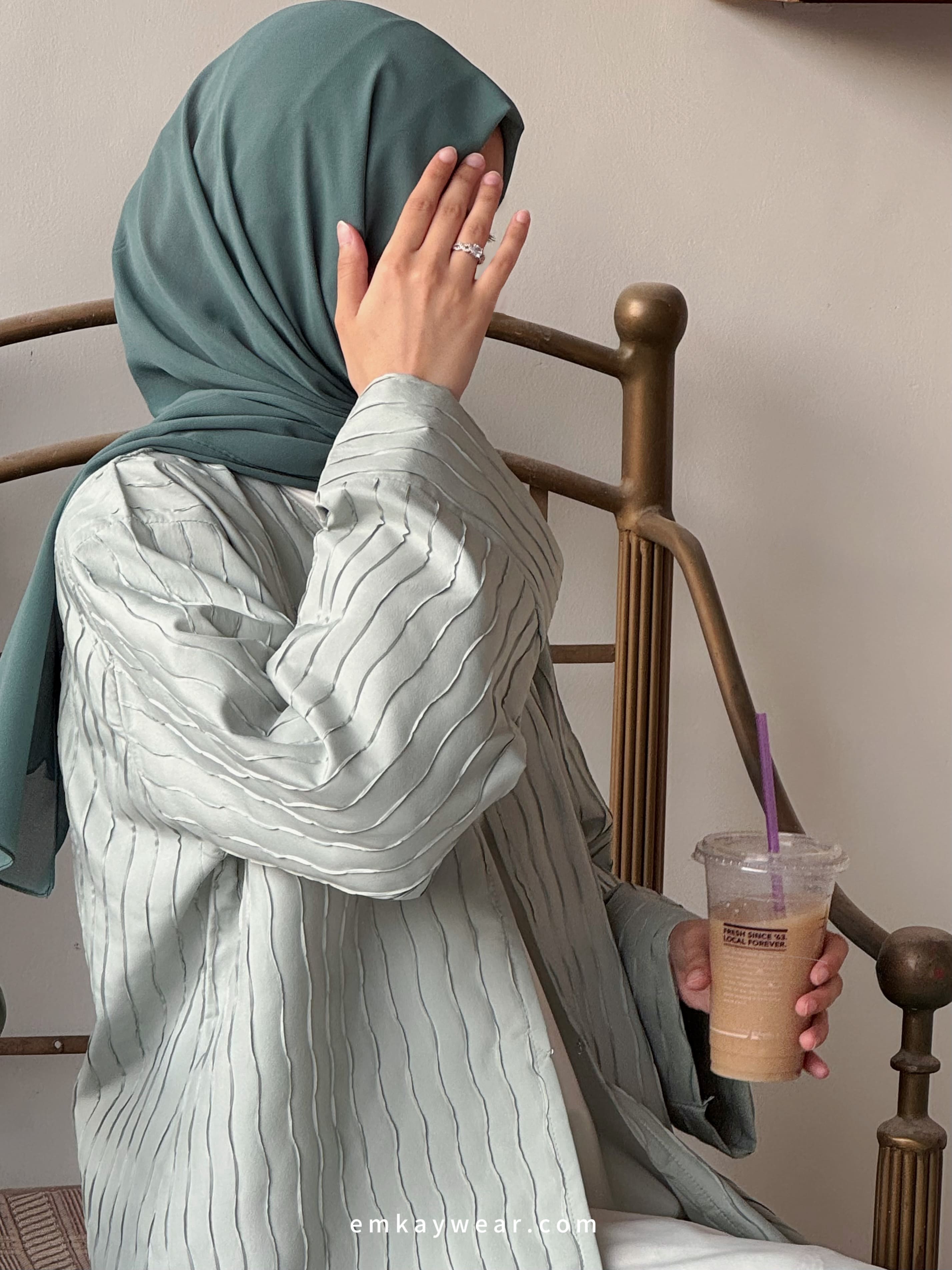 Sage- Overcoat Kimono Abaya-SOK