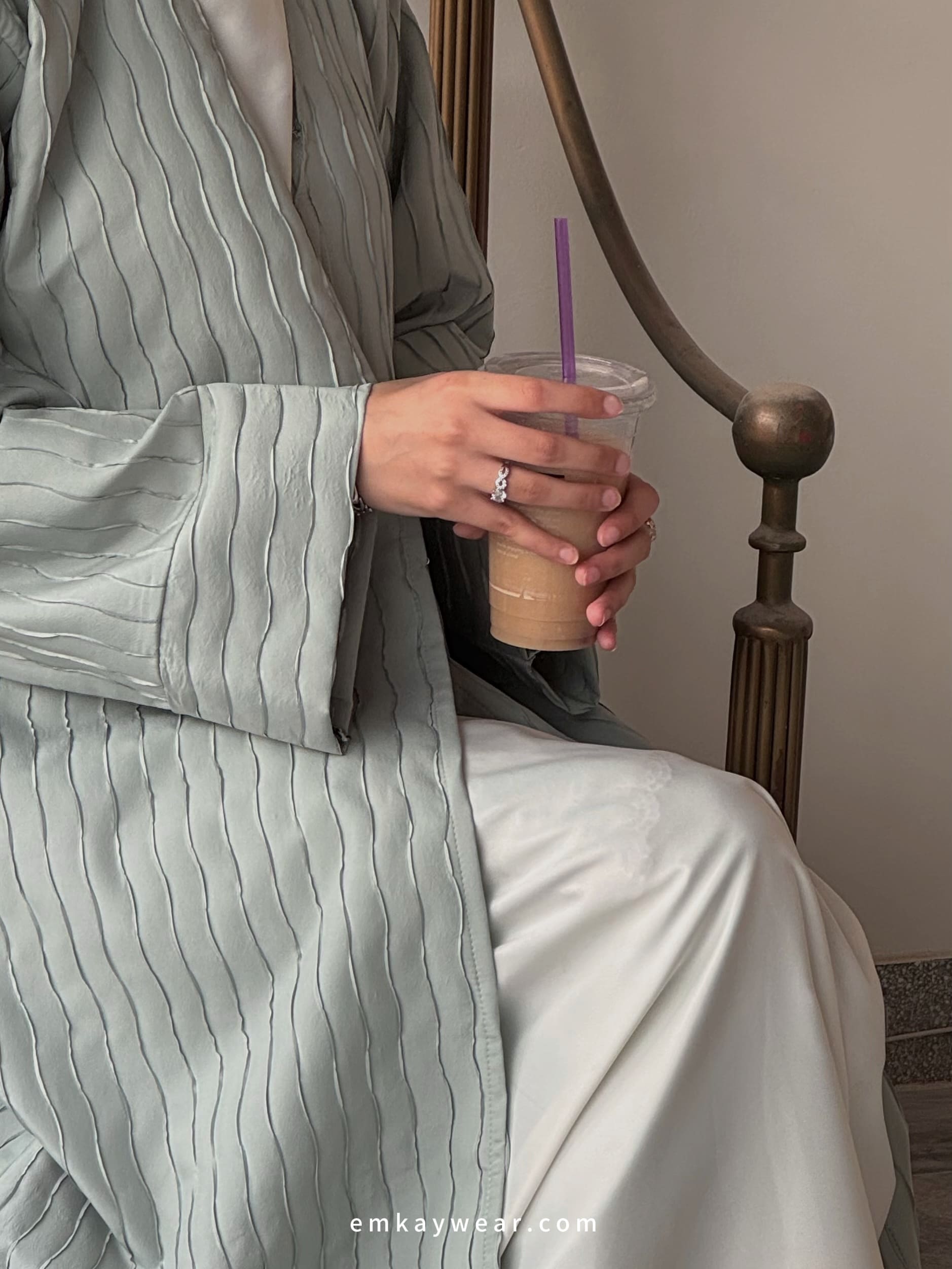 Sage- Overcoat Kimono Abaya-SOK