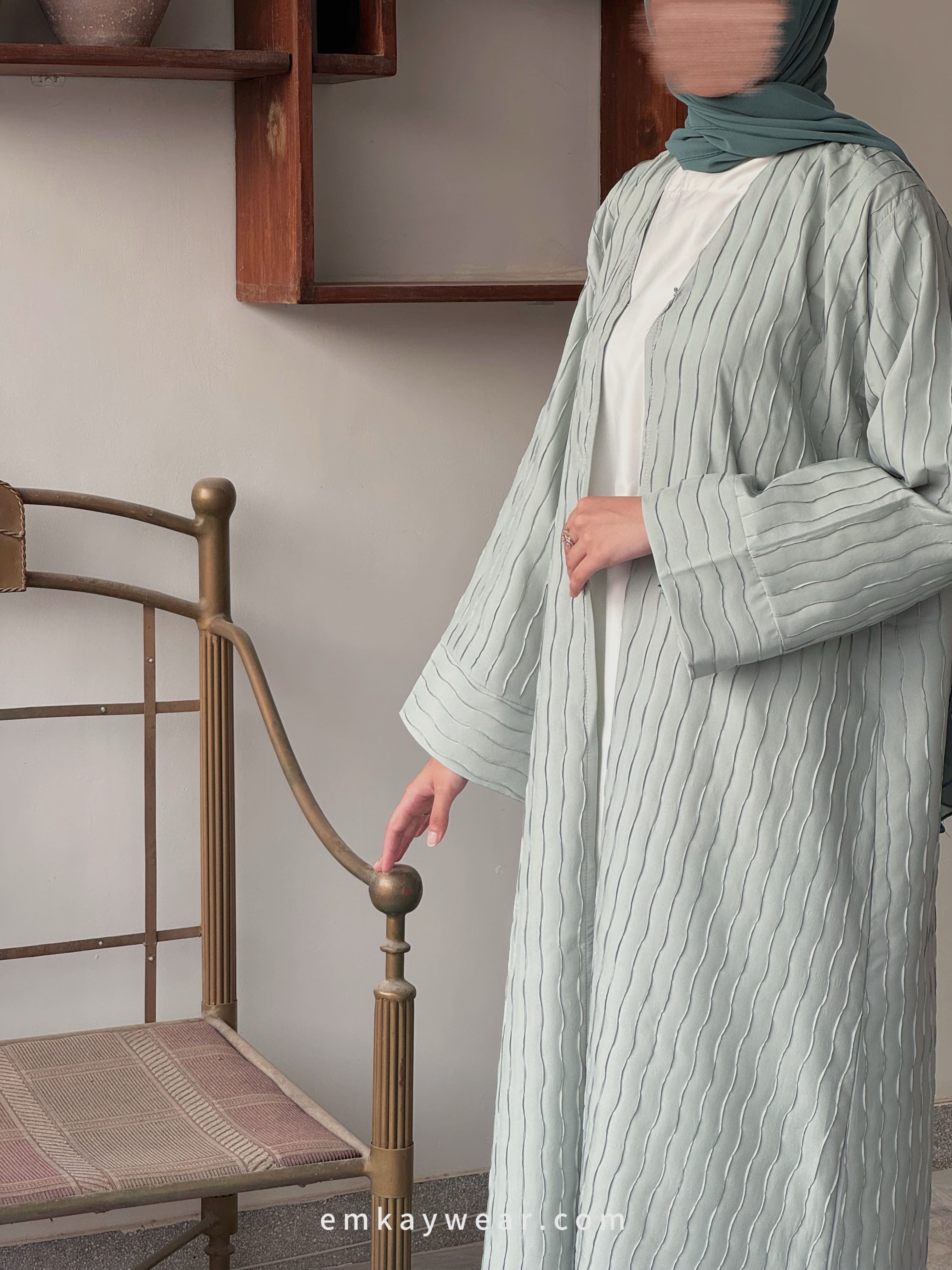 Sage- Overcoat Kimono Abaya-SOK