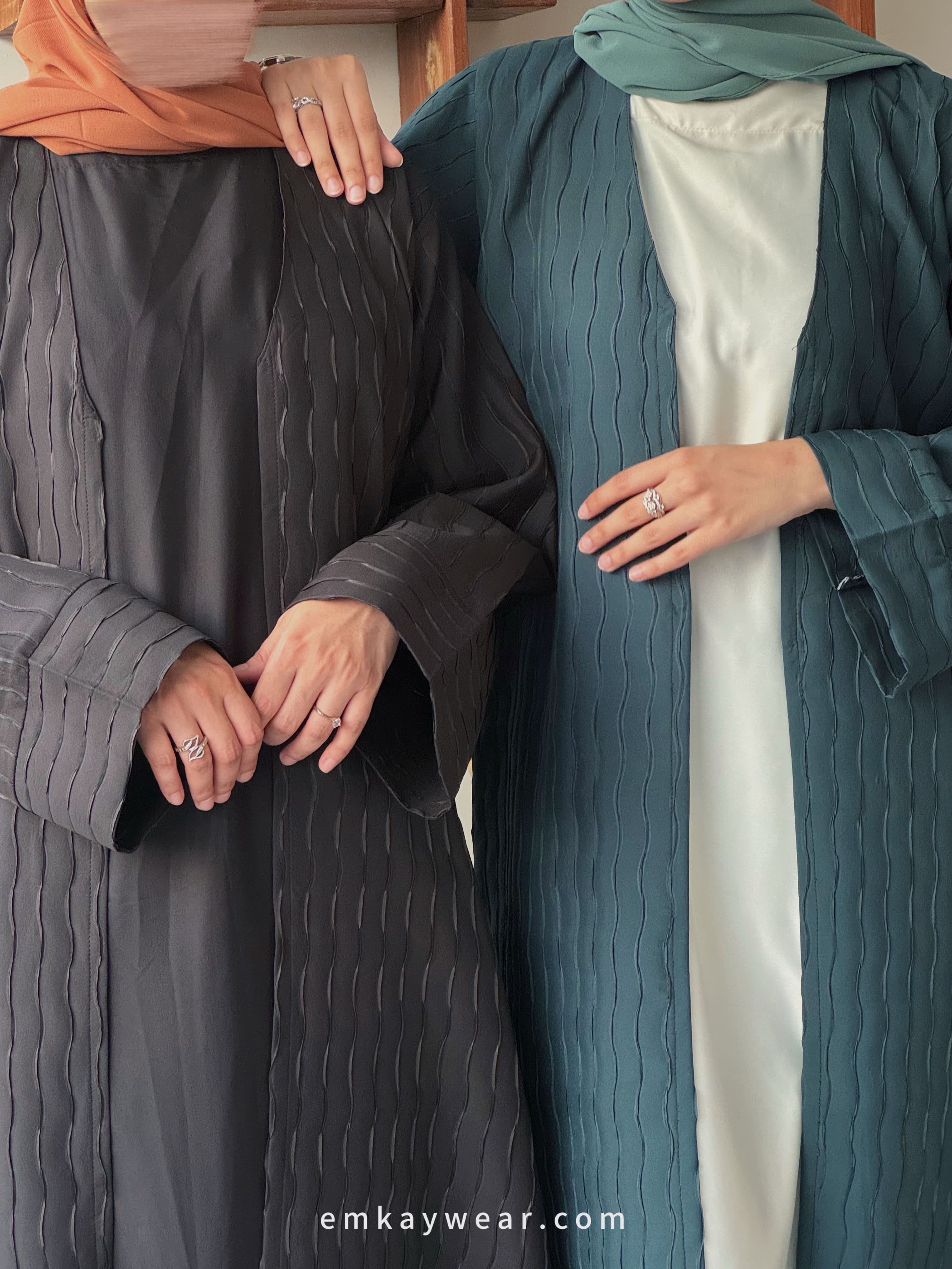 Sapphire- Overcoat Kimono Abaya-SAOK