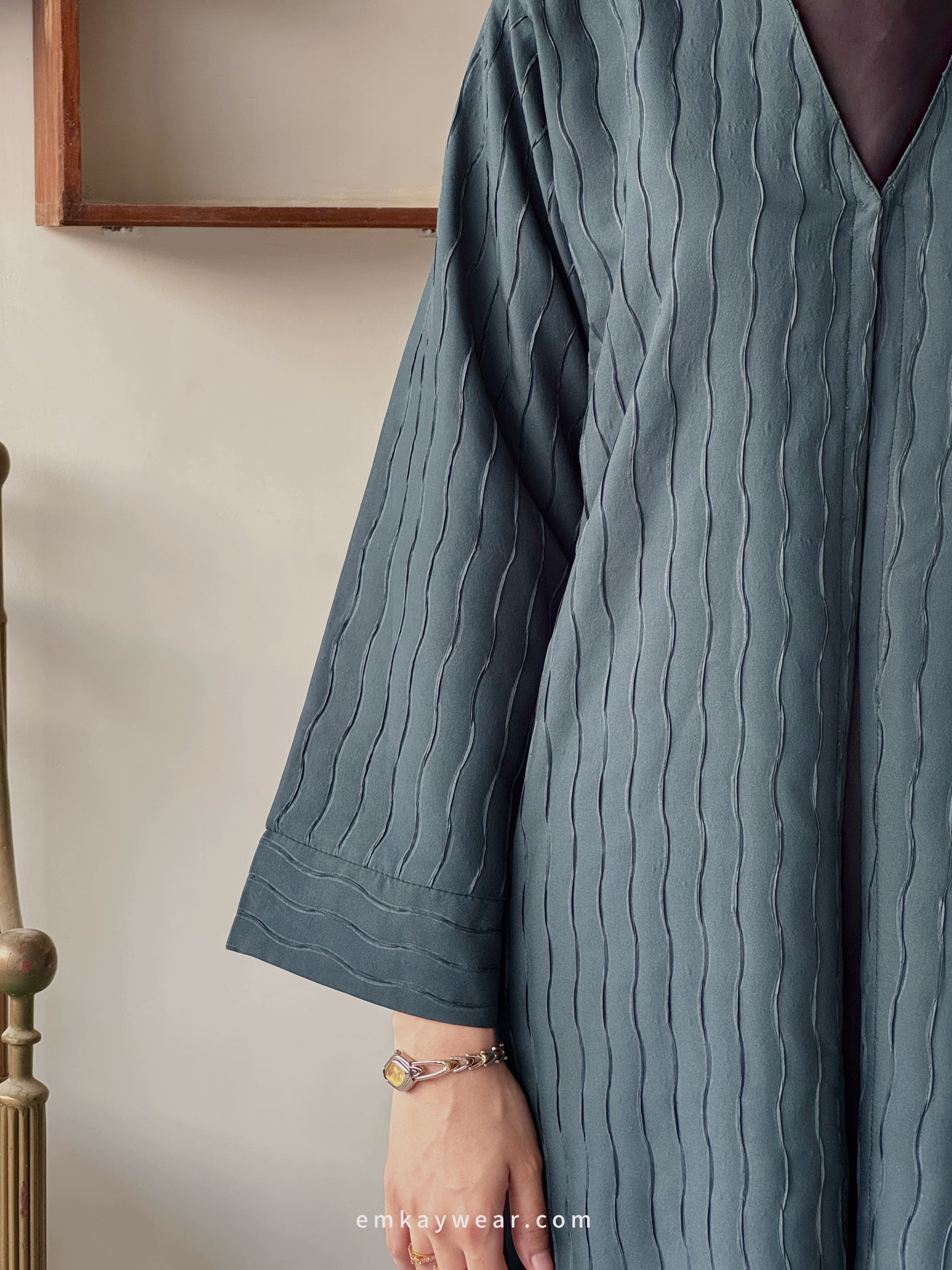 Sapphire- Overcoat Kimono Abaya-SAOK