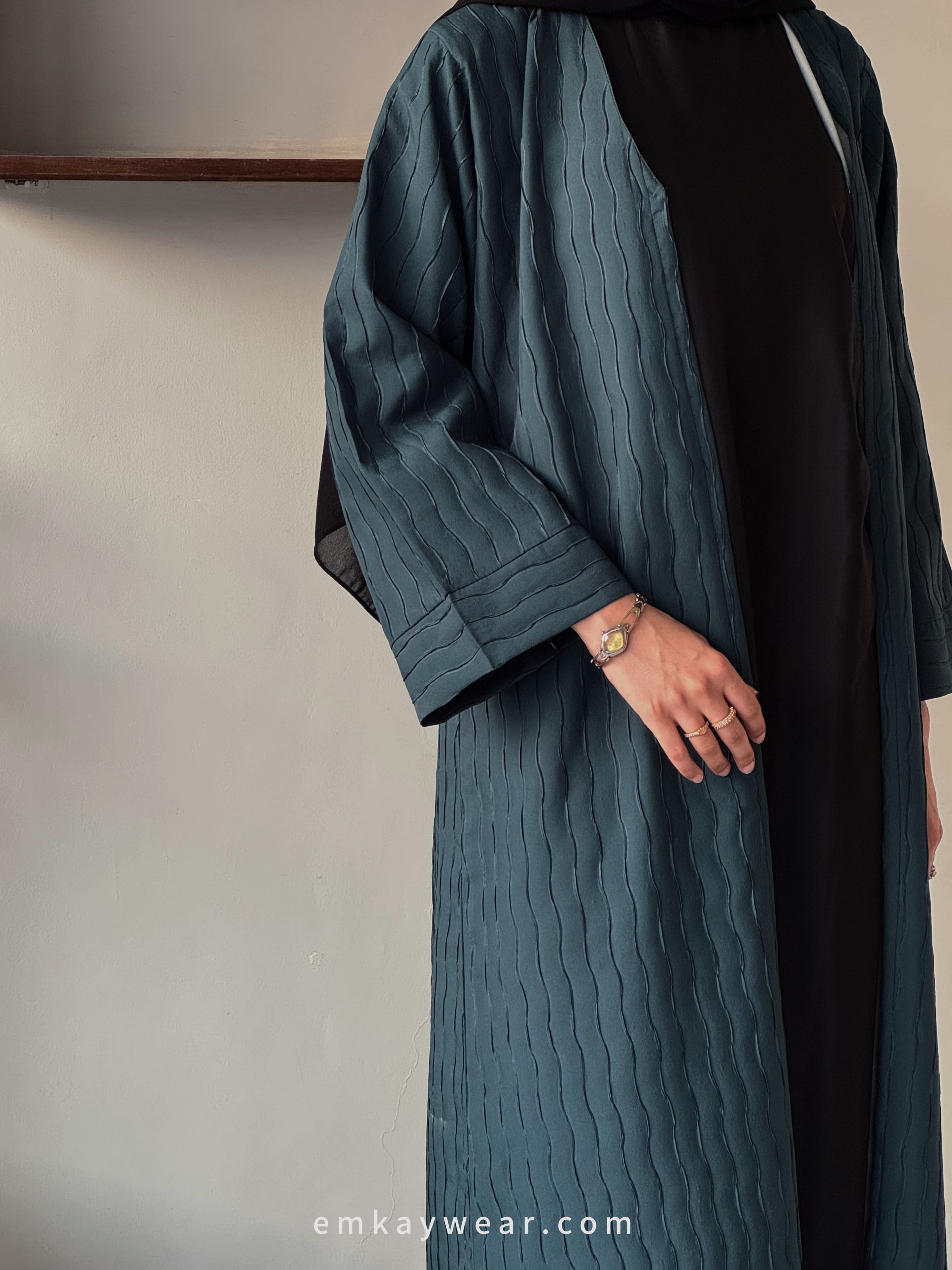 Sapphire- Overcoat Kimono Abaya-SAOK