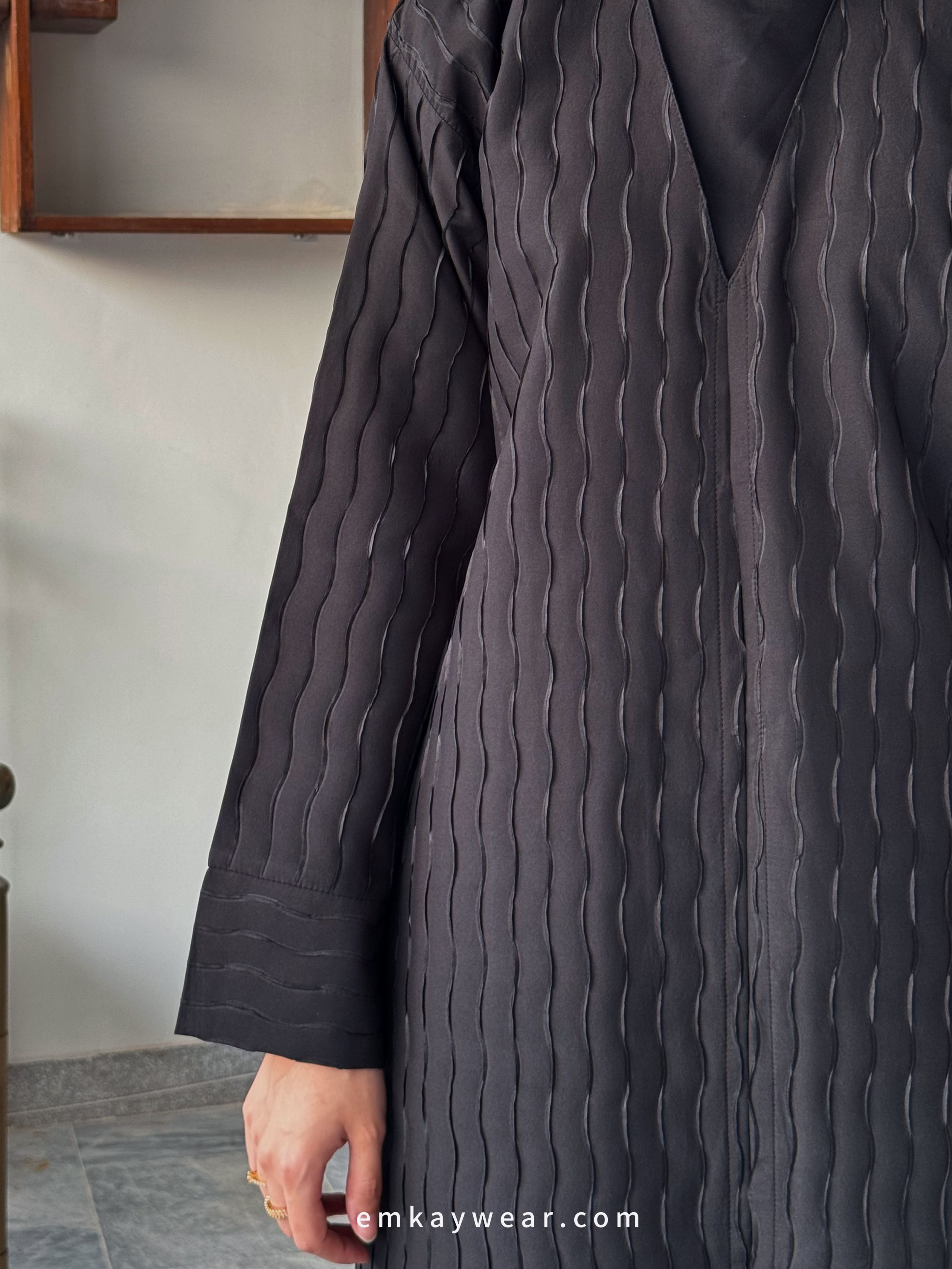 Midnight Overcoat Kimono Abaya-MOK
