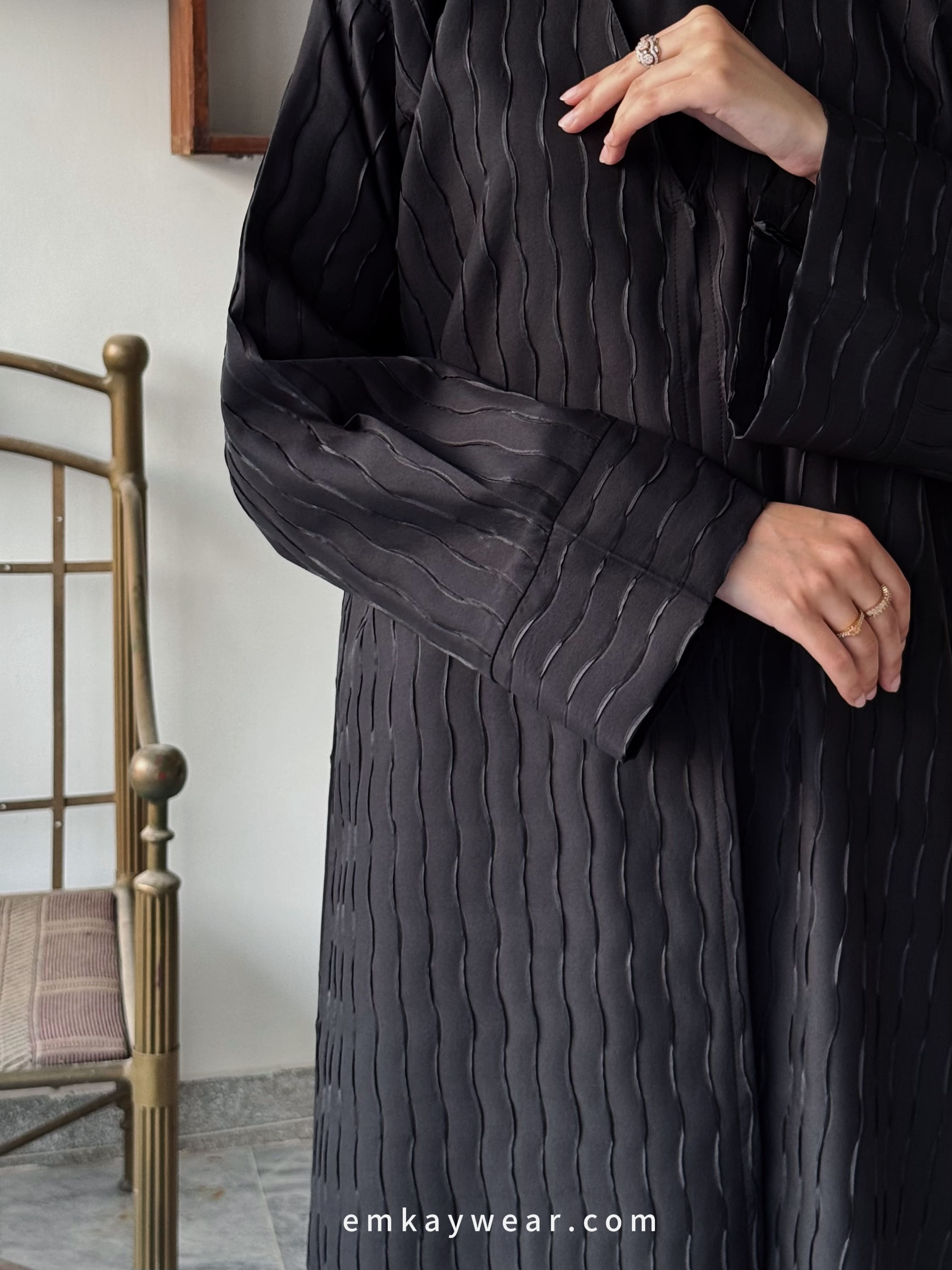 Midnight Overcoat Kimono Abaya-MOK