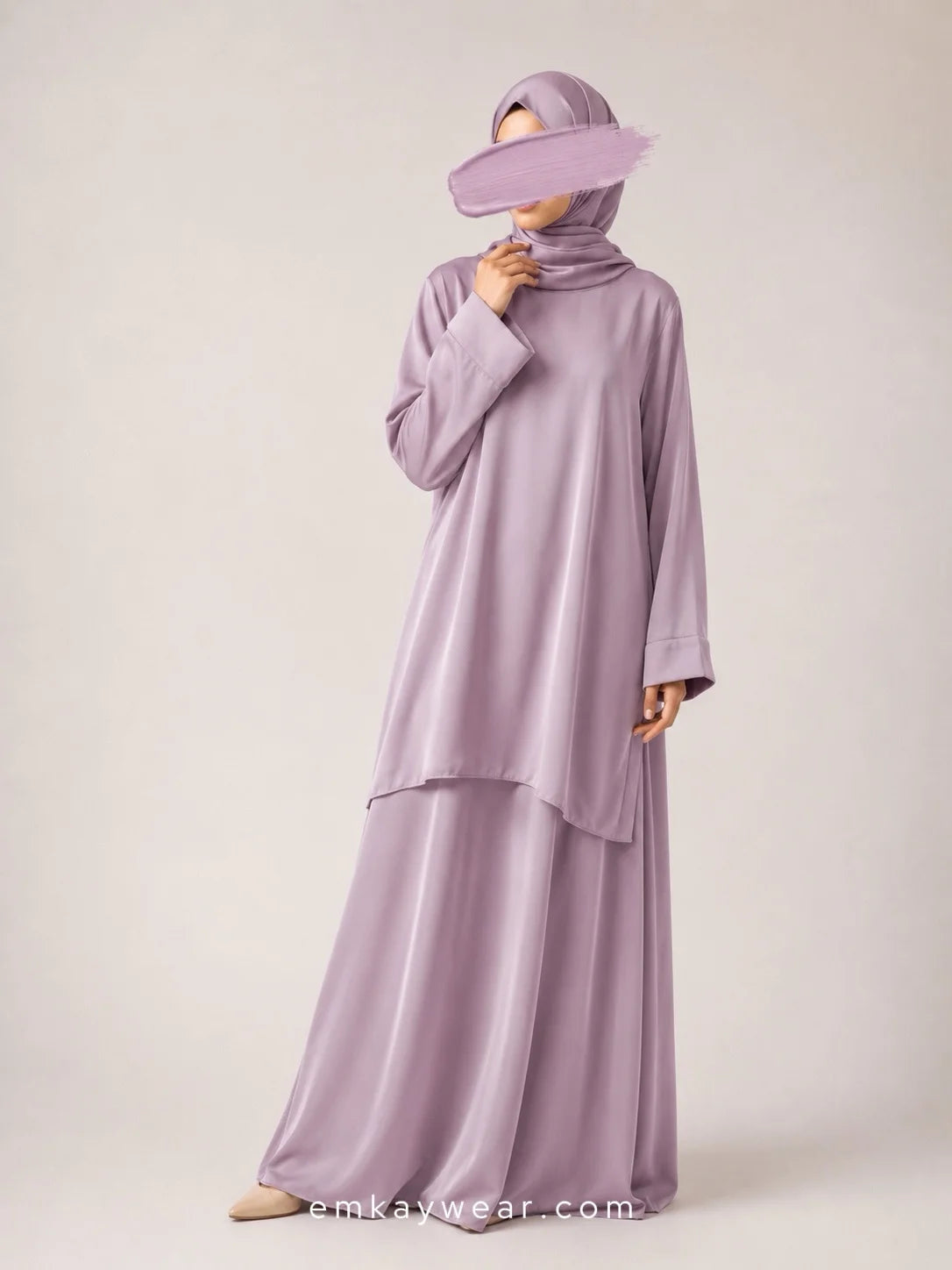 The Ease Edit - Two Piece Abaya Set-TEE