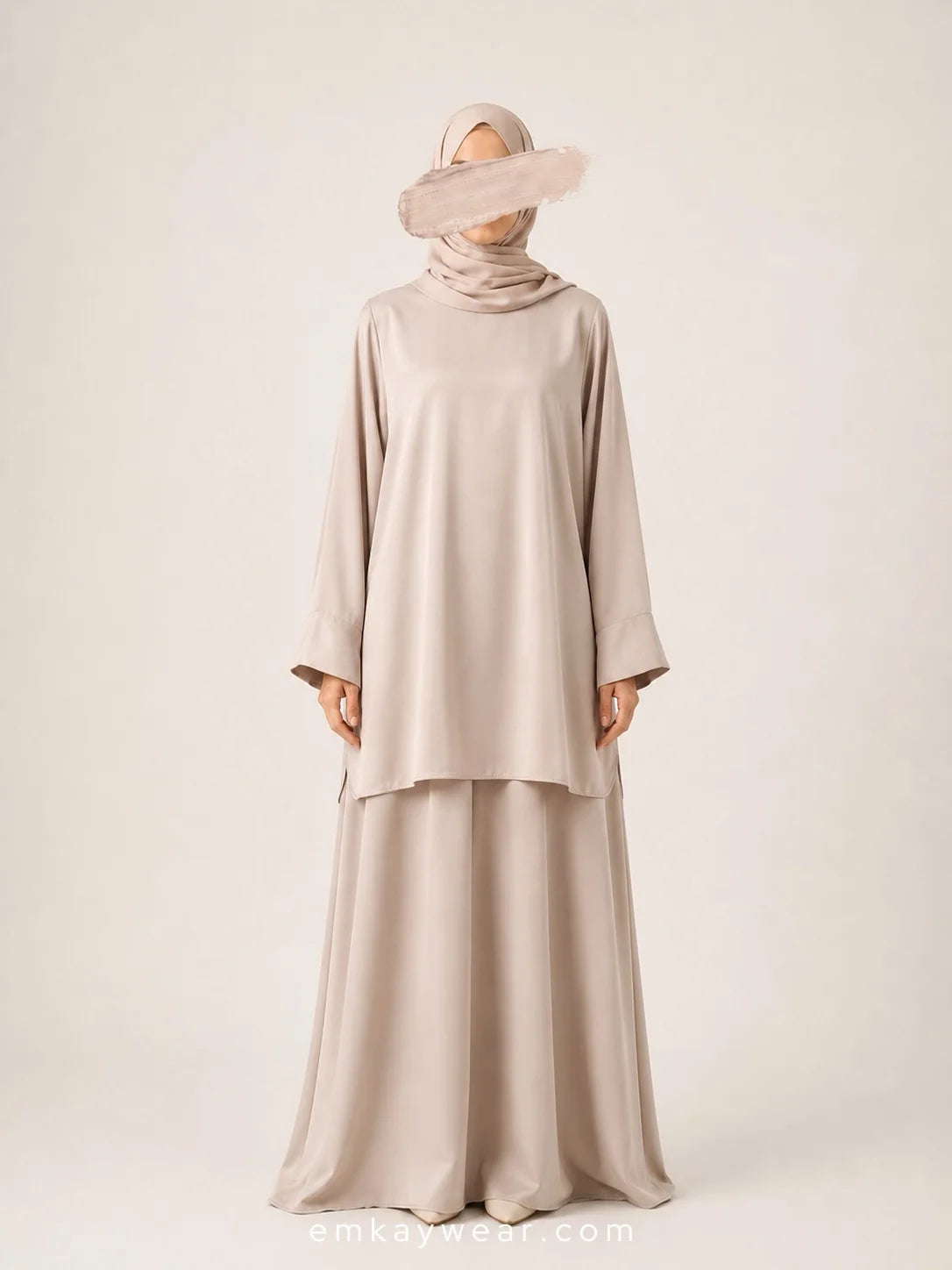 The Ease Edit - Two Piece Abaya Set-TEE