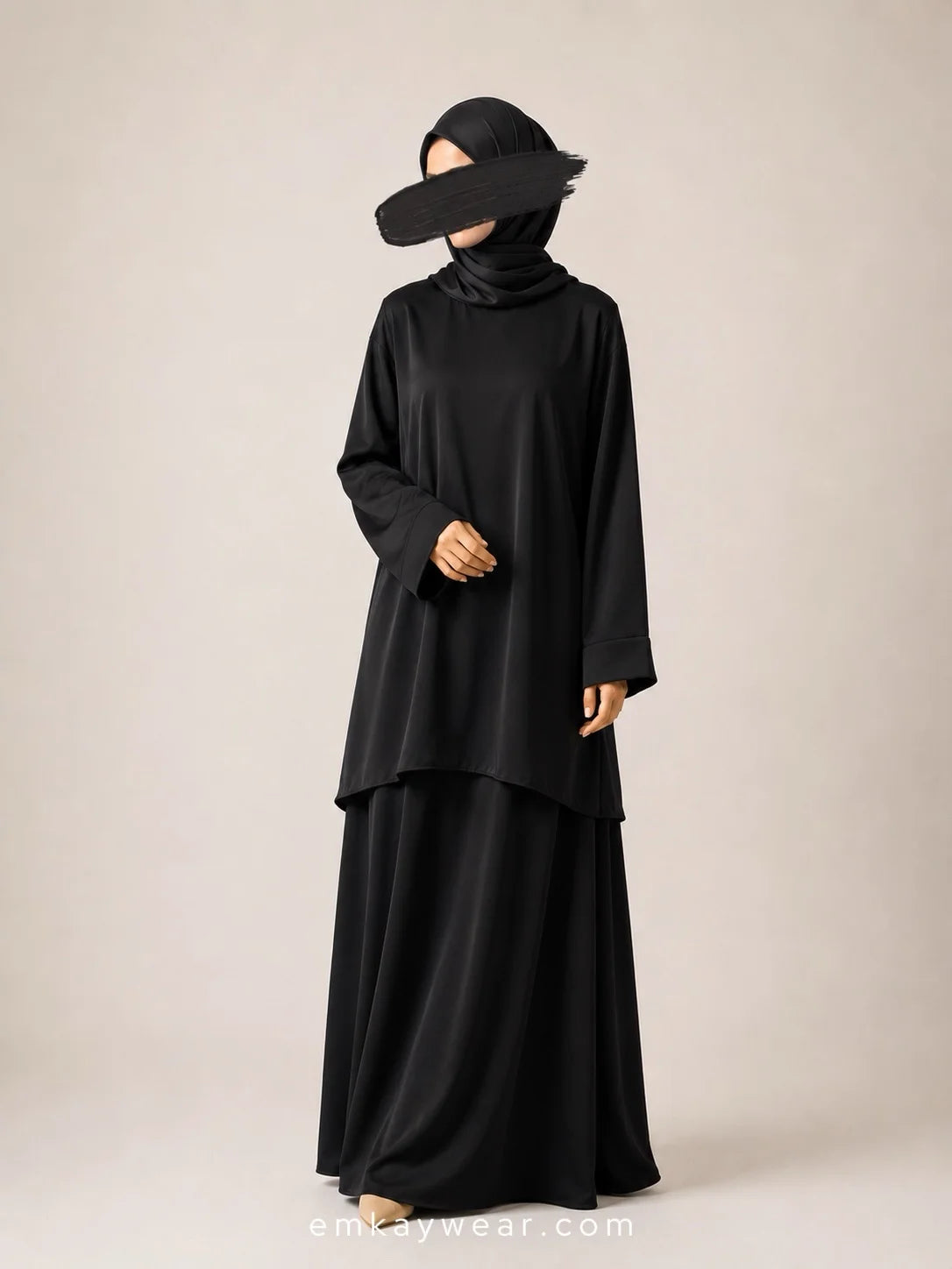 The Ease Edit - Two Piece Abaya Set-TEE