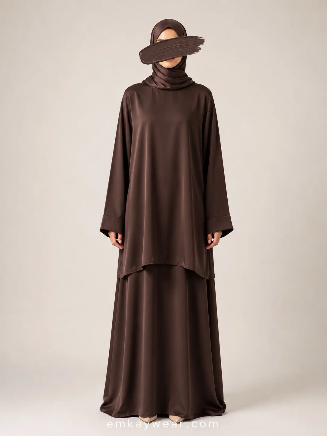 The Ease Edit - Two Piece Abaya Set-TEE