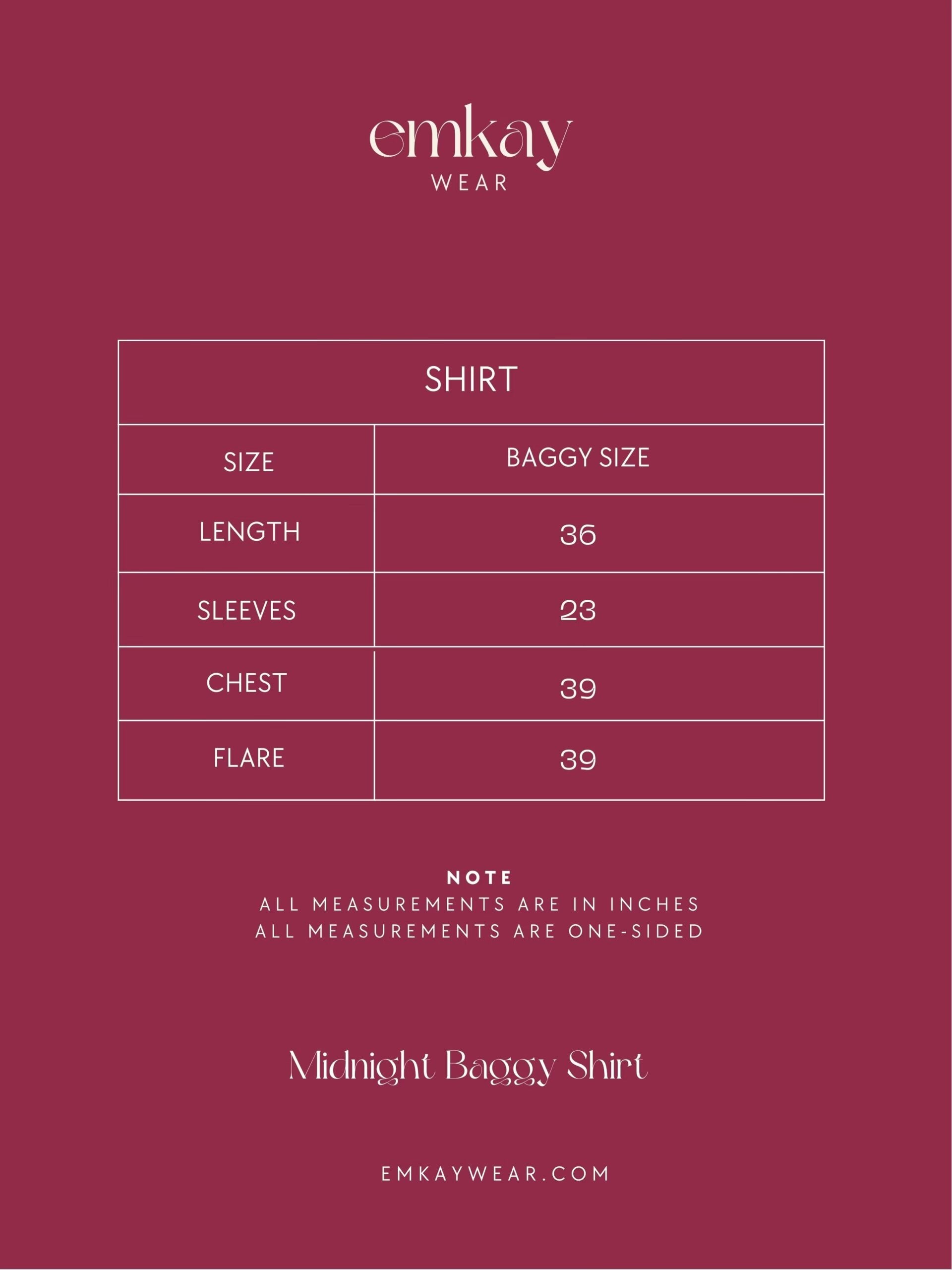 Midnight Baggy Shirt