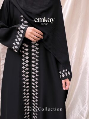 Embroided Black Abaya