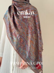 Pashmina 10 -Gray Purple