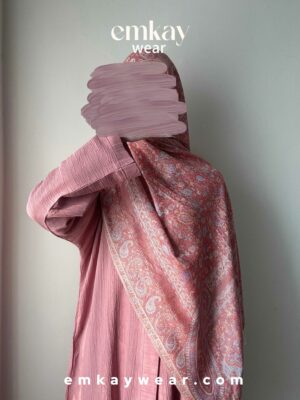C8- Pink with Pastel Pashmina