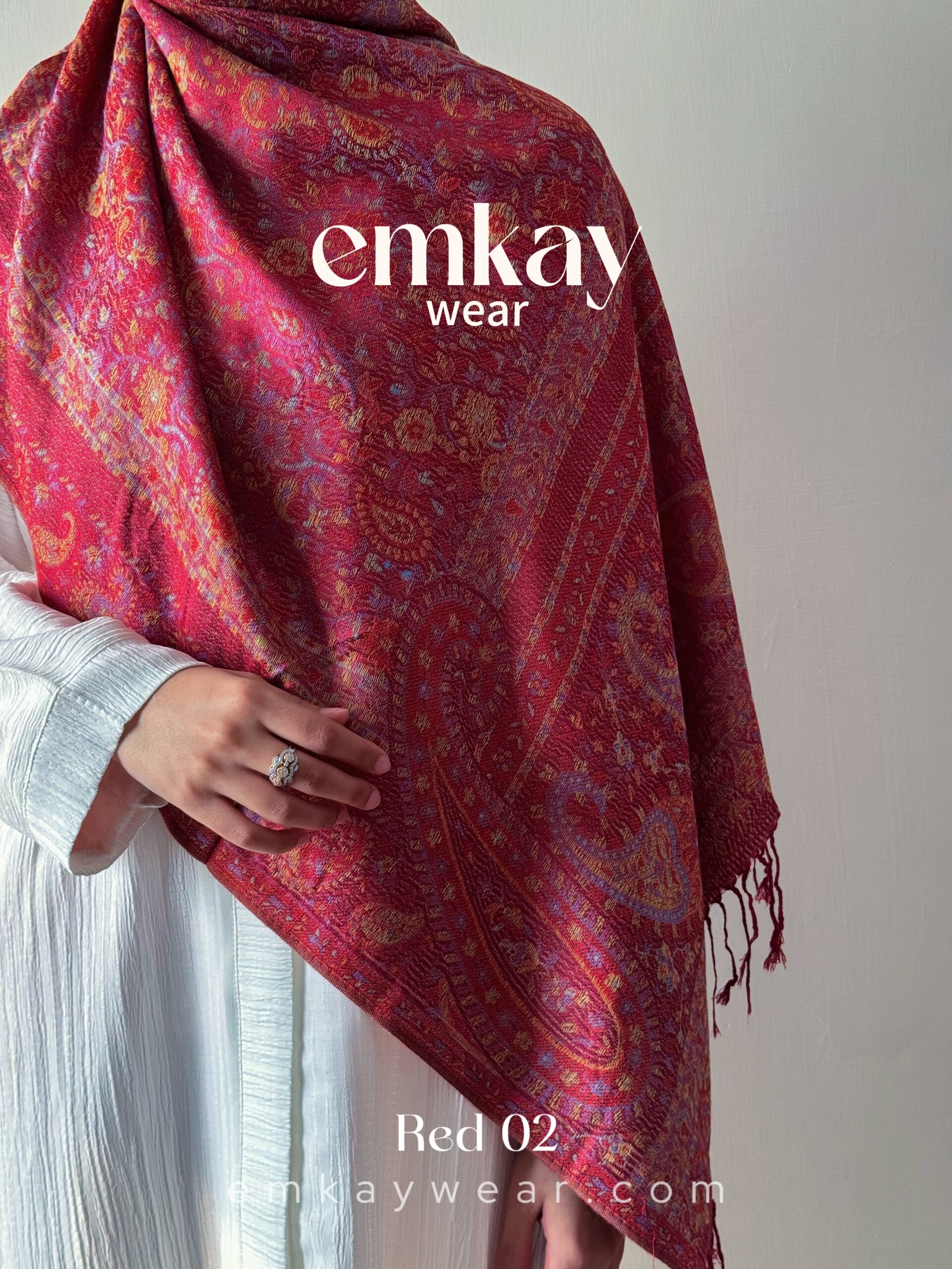 Pashmina 1.7 - Red 02 - Image 5