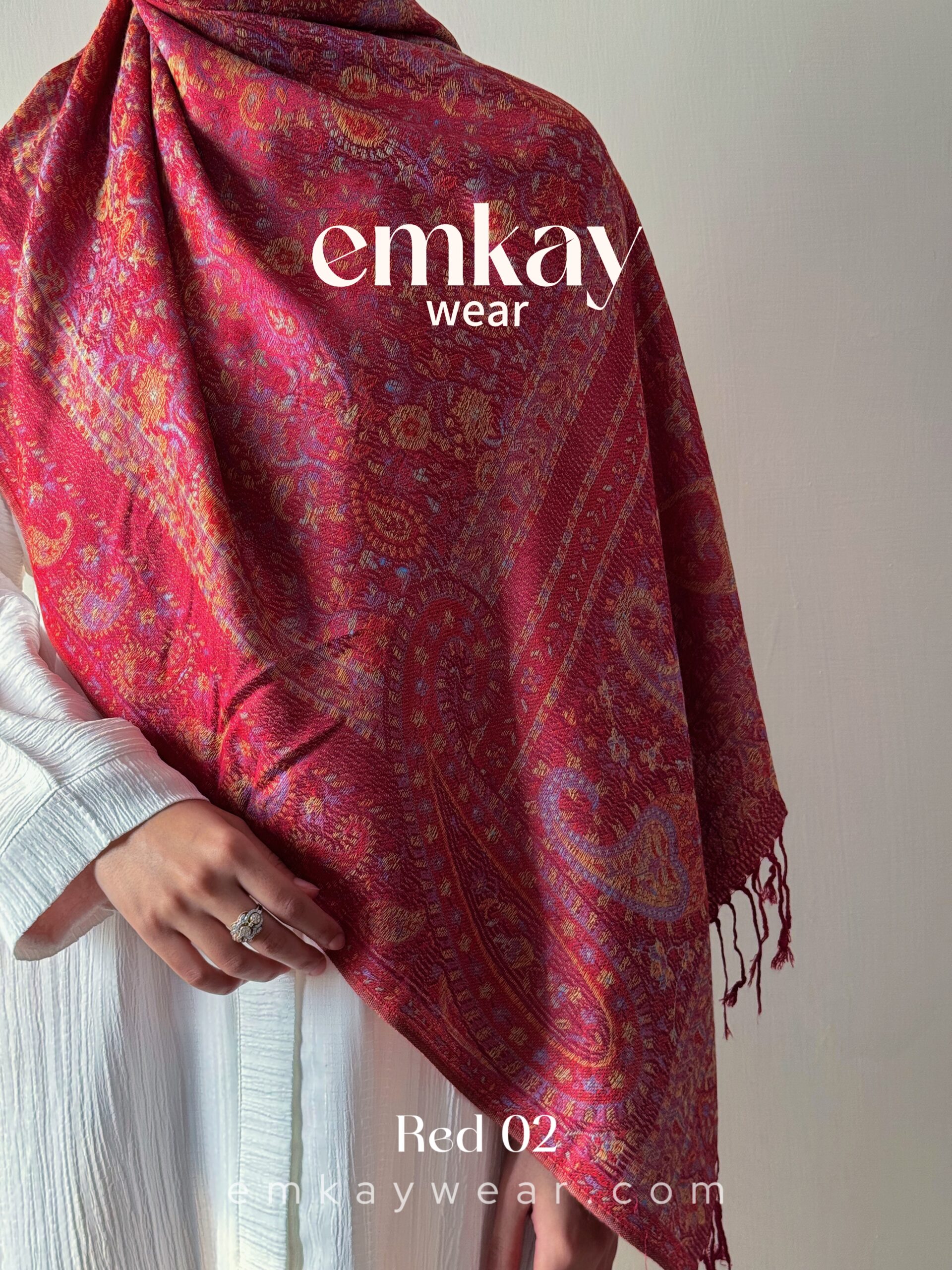 Pashmina 1.7 - Red 02 - Image 4