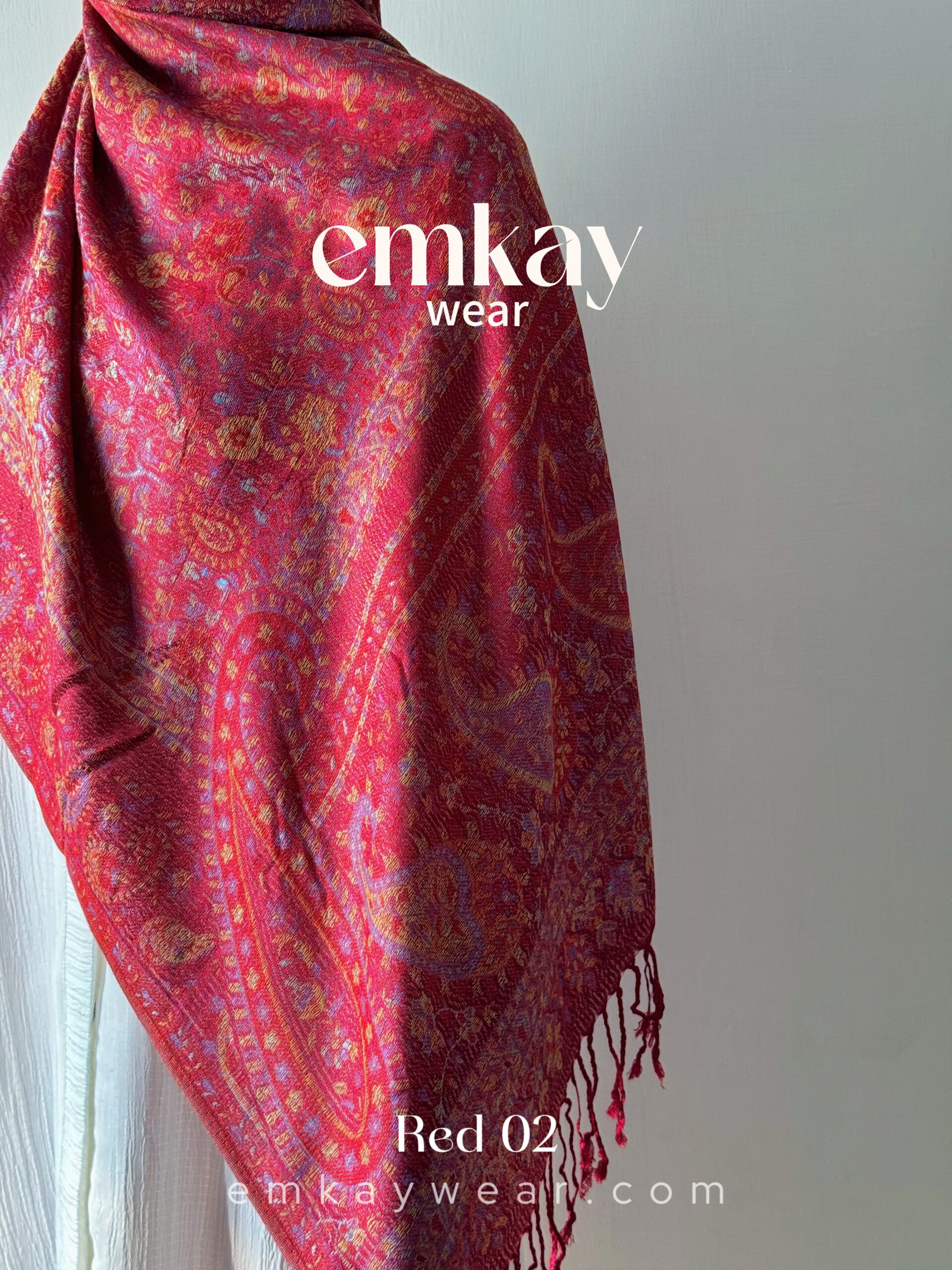 Pashmina 1.7 - Red 02