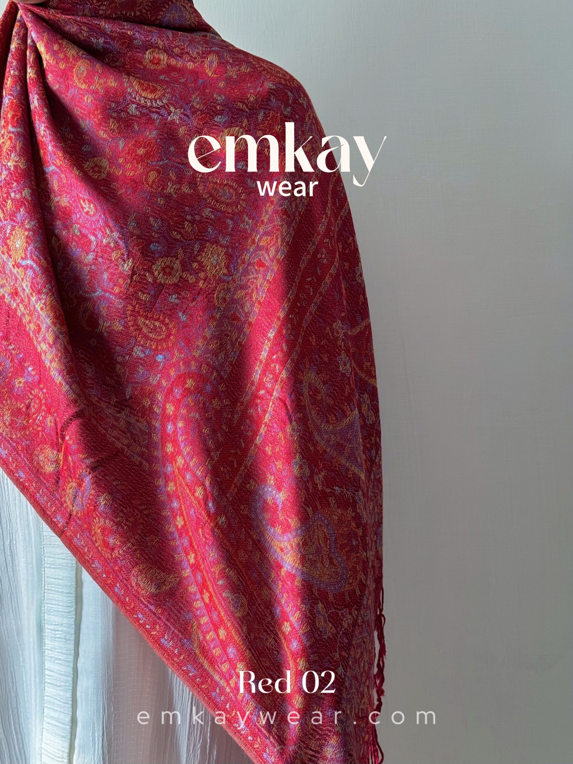 Pashmina 1.7 - Red 02 - Image 2