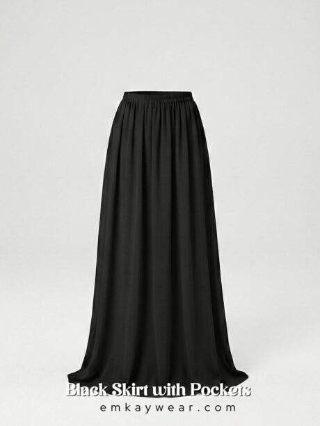 Black Skirt with Pockets