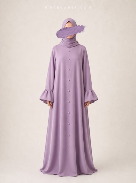 Lavender - The Ruffle Abaya