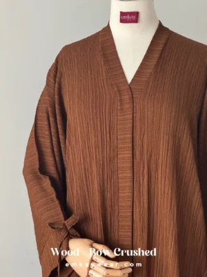 Crushed Bow Abaya-CBA
